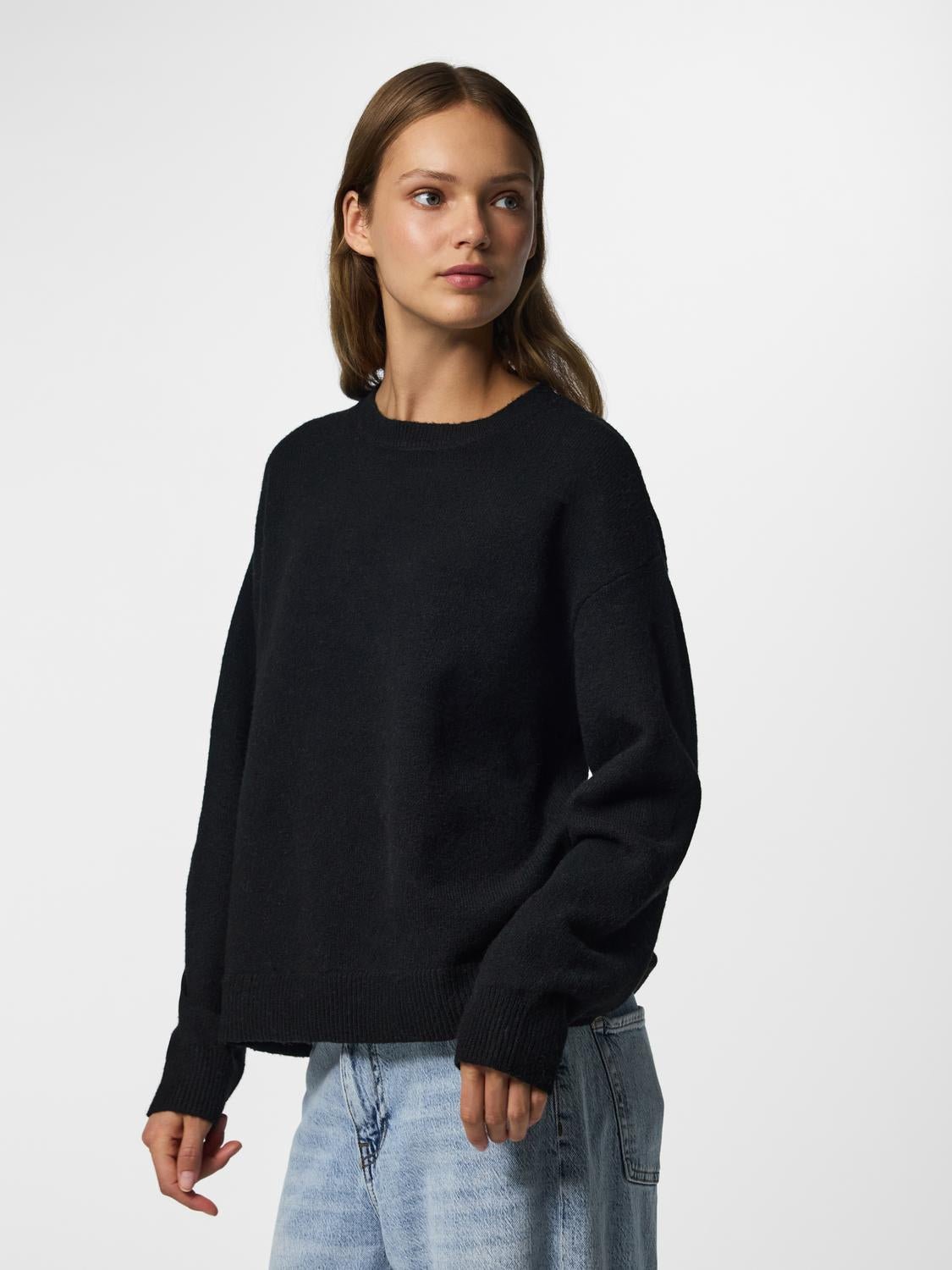 PCSALLY Knitted Top - Black - VERO MODA & VILA Bergvik